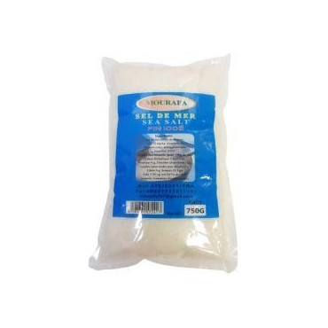 Mourafa sel iodé fin grains sachet 750g
