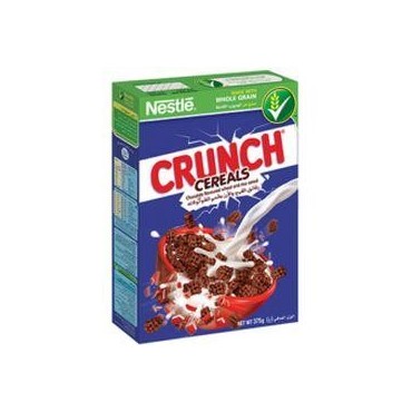 Nestlé Crunch céréales au blé complet et riz goût chocolat 375g
