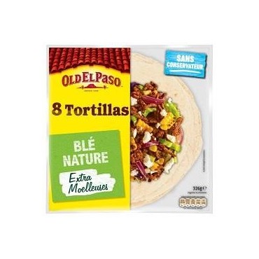 Old El Paso 8 tortillas de blé nature 326 g