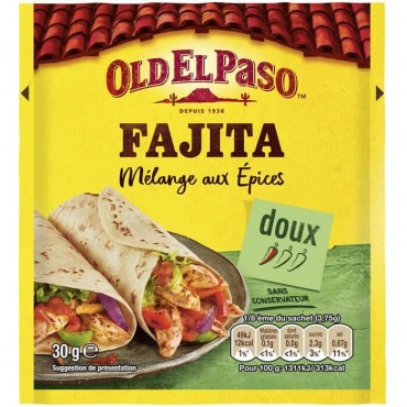 Old El Paso Fajita mélange aux épices 30g