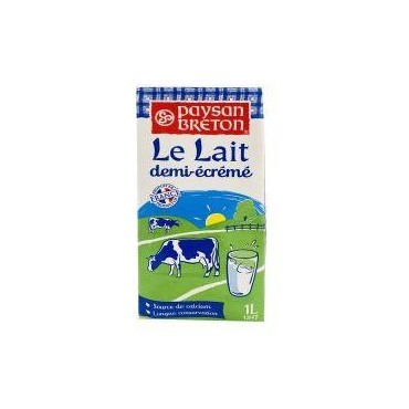 Paysan Breton lait 1/2 écrémé 1L