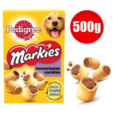 Pedigree Markies biscuits pour chien fourrés aux viandes boîte 500g