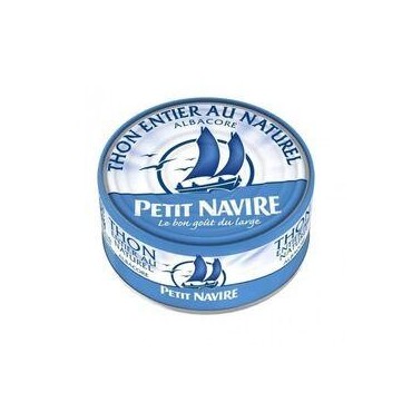 Petit Navire thon albacore entier au naturel L'unité de 160g