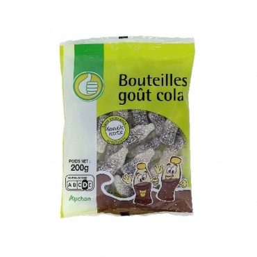Pouce bouteilles gélifiées goût cola 200g
