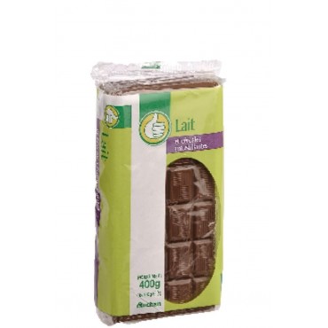 Pouce chocolat au lait et aux céréales croustillantes 4x100g