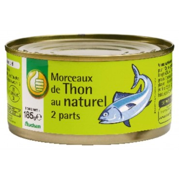Pouce thon naturel morceaux 130g