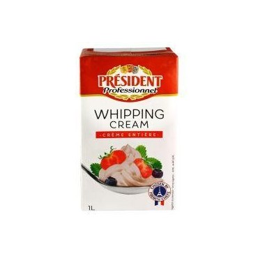 Président crème liquide stérilisée UHT 35.1% M.G. 1L