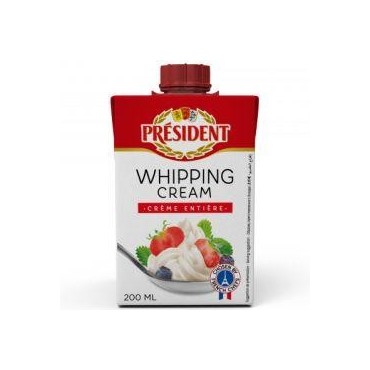 Président crème liquide stérilisée UHT 35.1% M.G. 20cl