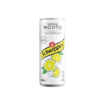 Schweppes Virgin mojito boisson gazeuse non alcoolisée canette 33 cl