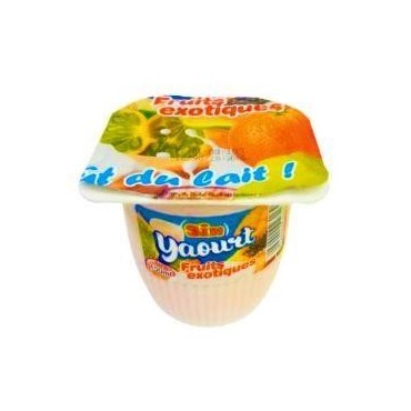 Sim yaourt goût fruits exotiques pot 100g