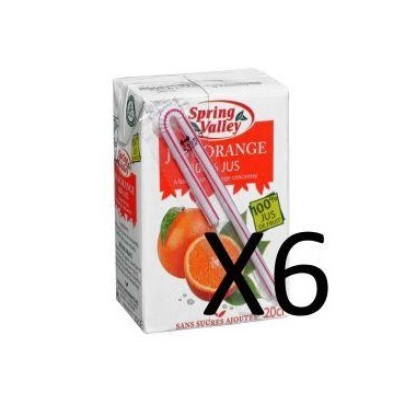 Spring Valley jus d'orange pack 6x20cl