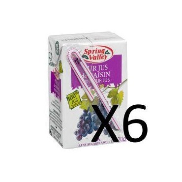 Spring Valley pur jus de raisin pack 6x20cl