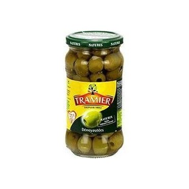 Tramier olives vertes dénoyautées sans conservateur 160 g