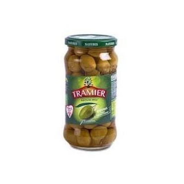 Tramier olives vertes entières sans conservateur 200 g
