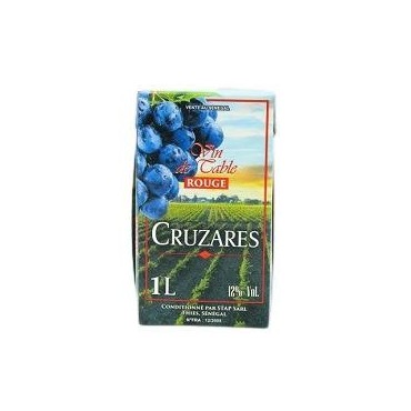 Vin Cruzares rouge brique 1l