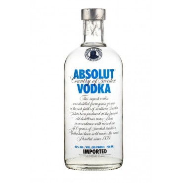 Vodka absolut bleu 75CL