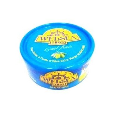Welsea thon entier albacore à l'huile d'olive vierge extra 160 g